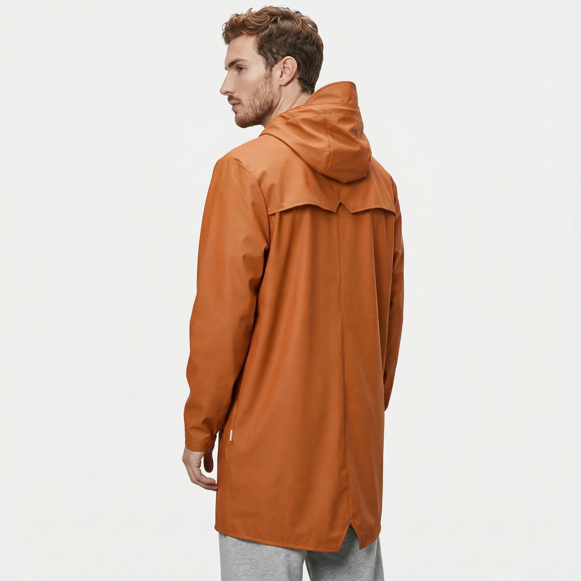 Rains Long Jacket W3 Unisex Turuncu Yağmurluk