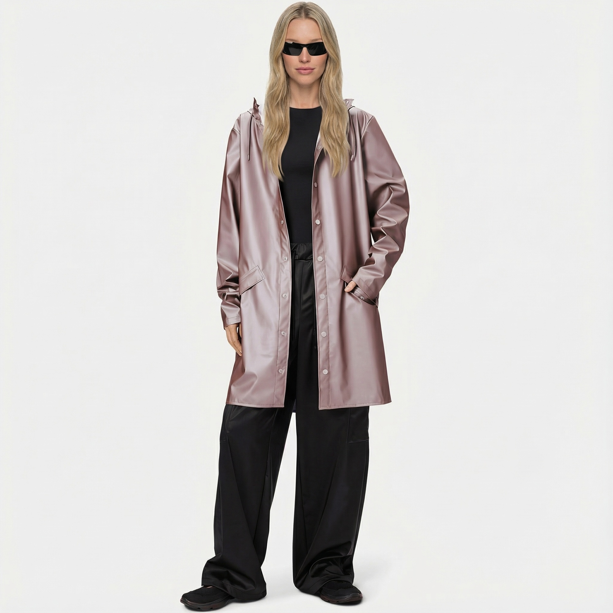 Rains Long Jacket W3 Unisex Kahverengi Yağmurluk