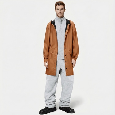  Rains Long Jacket W3 Unisex Turuncu Yağmurluk