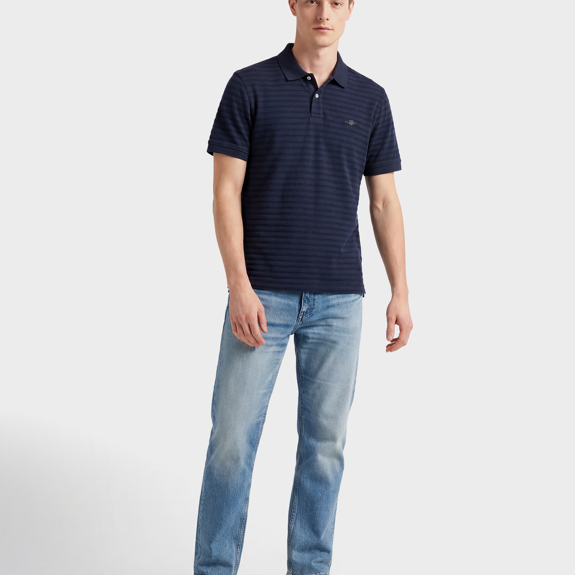 GANT Erkek Lacivert Regular Fit Polo