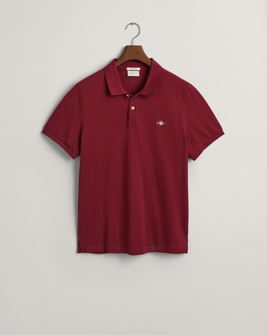  GANT Erkek Bordo Regular Fit Polo