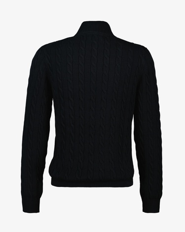  GANT Erkek Siyah Regular Fit Örgü Kazak