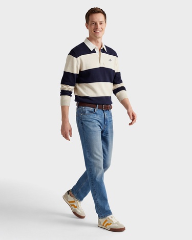  GANT Erkek Lacivert Regular Fit Polo Yaka Triko