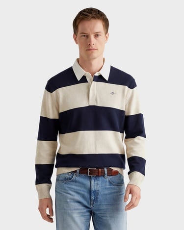  GANT Erkek Lacivert Regular Fit Polo Yaka Triko