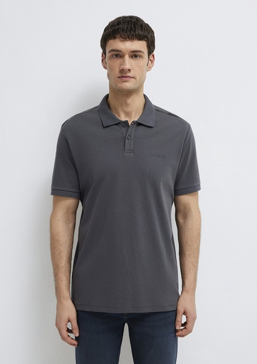  Mavi Siyah Polo Tişört Regular Fit / Normal Kesim 0613136-89100