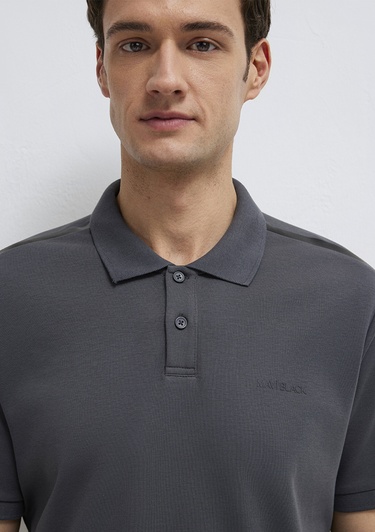  Mavi Siyah Polo Tişört Regular Fit / Normal Kesim 0613136-89100