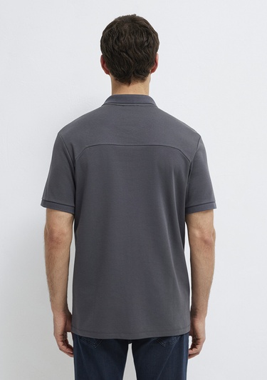  Mavi Siyah Polo Tişört Regular Fit / Normal Kesim 0613136-89100