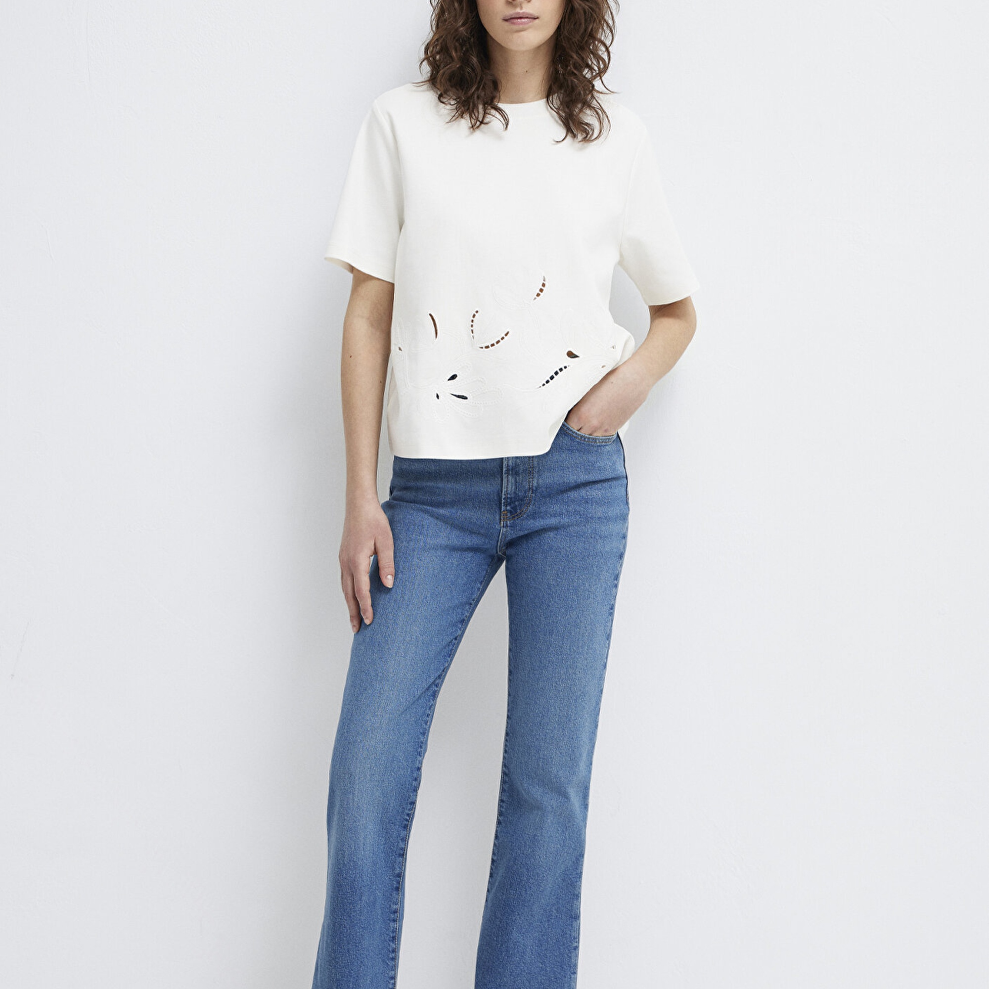 Mavi Ekru Tişört Regular Fit / Normal Kesim 1613759-70057