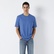 Mavi Cep Detaylı Mavi Basic Tişört Loose Fit / Bol Rahat Kesim 066248-70719