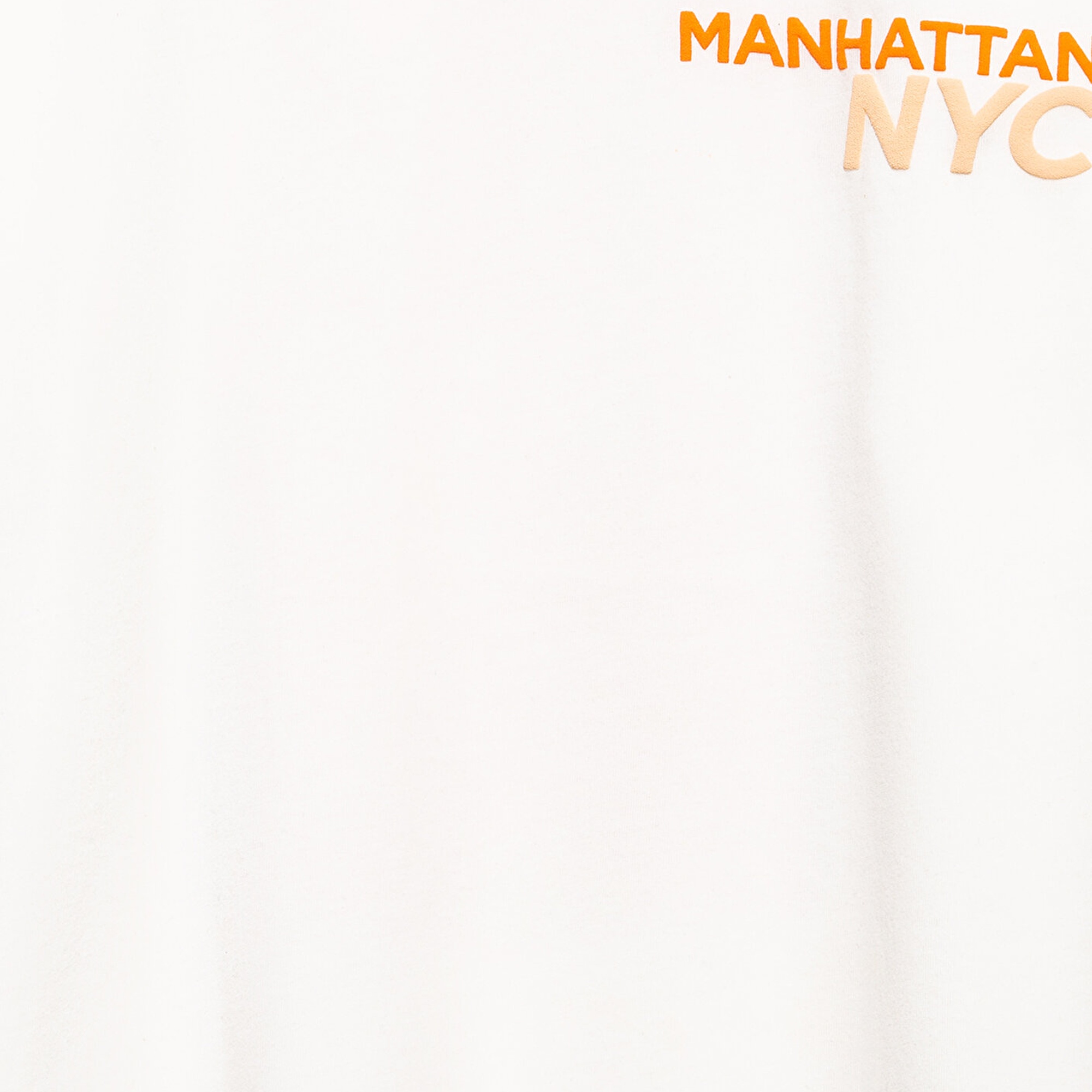 Mavi Baskılı Ekru Tişört Oversize / Geniş Kesim 6610408-70057