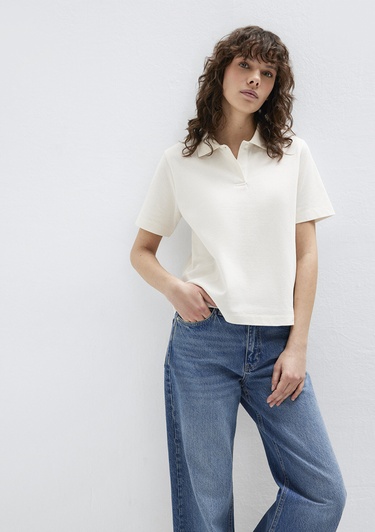  Mavi Ekru Polo Tişört Regular Fit / Normal Kesim 1613714-80194