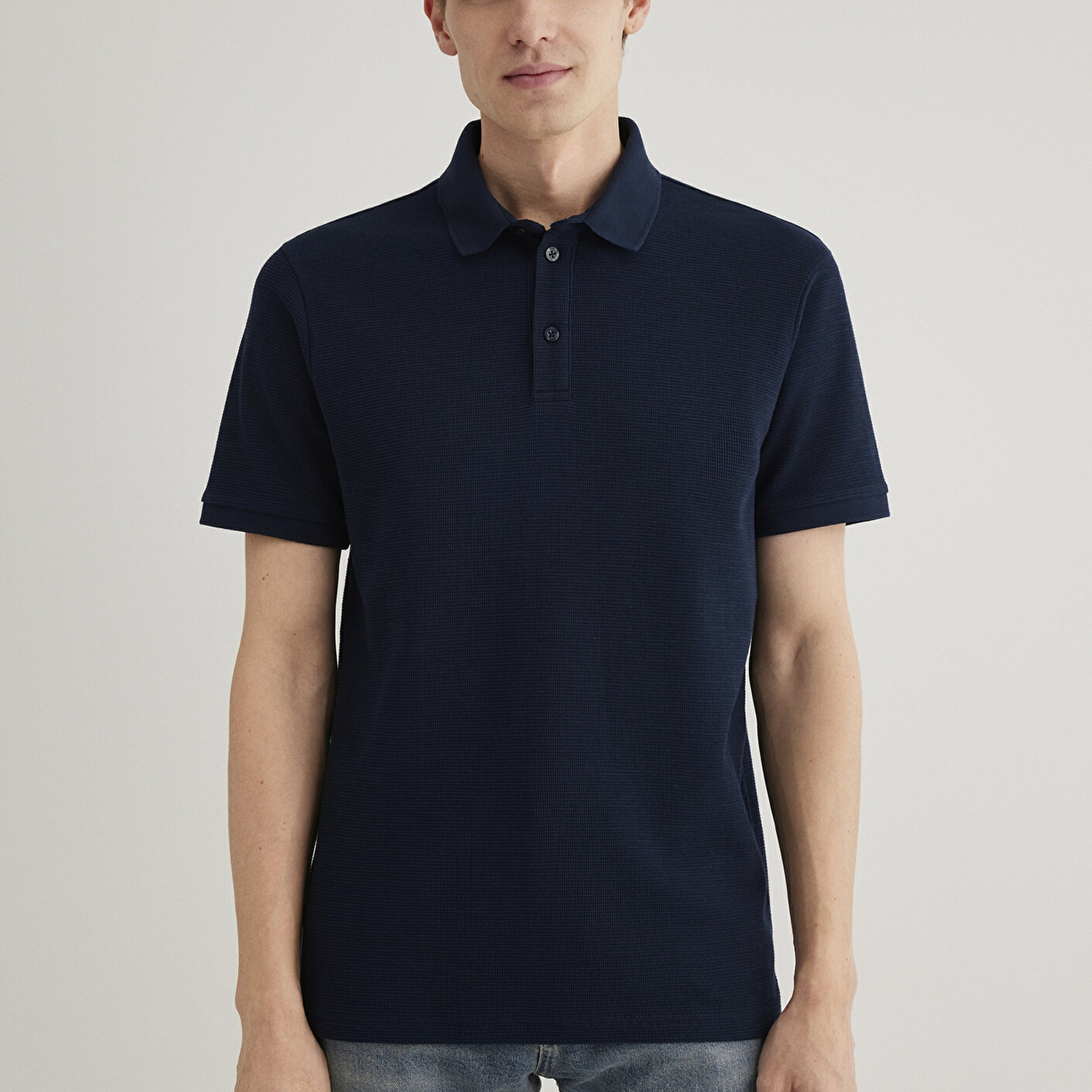 Mavi Lacivert Polo Tişört Slim Fit / Dar Kesim 0612521-70490