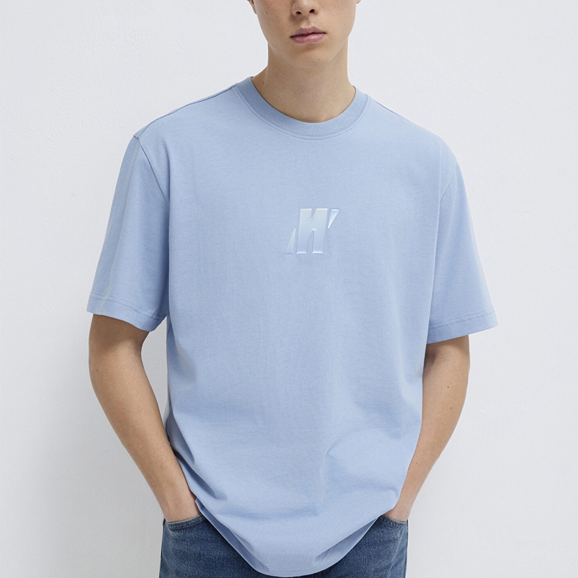 Mavi Mavi Pro Mavi Tişört Loose Fit / Bol Rahat Kesim 0613440-91590