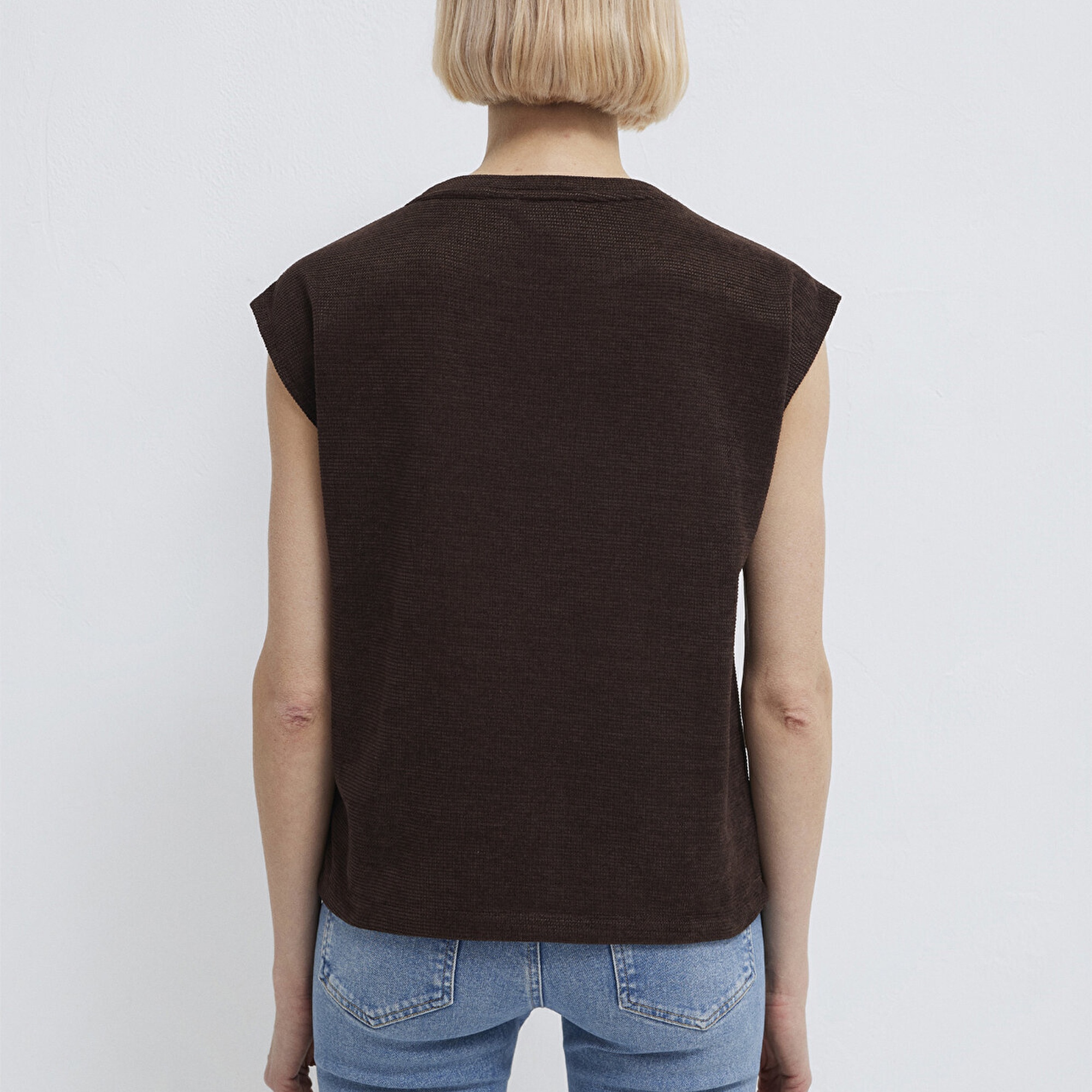 Mavi Kahverengi Tişört Regular Fit / Normal Kesim 1613951-70236