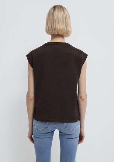  Mavi Kahverengi Tişört Regular Fit / Normal Kesim 1613951-70236