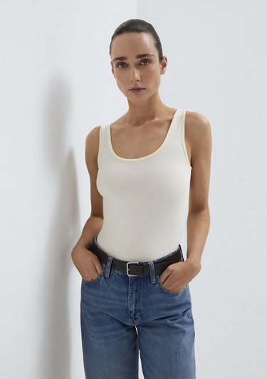  Mavi 2li Kadın Basic Atlet Fitted / Vücuda Oturan Kesim 1611367-87736