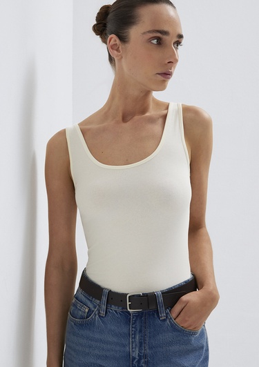  Mavi 2li Kadın Basic Atlet Fitted / Vücuda Oturan Kesim 1611367-87736