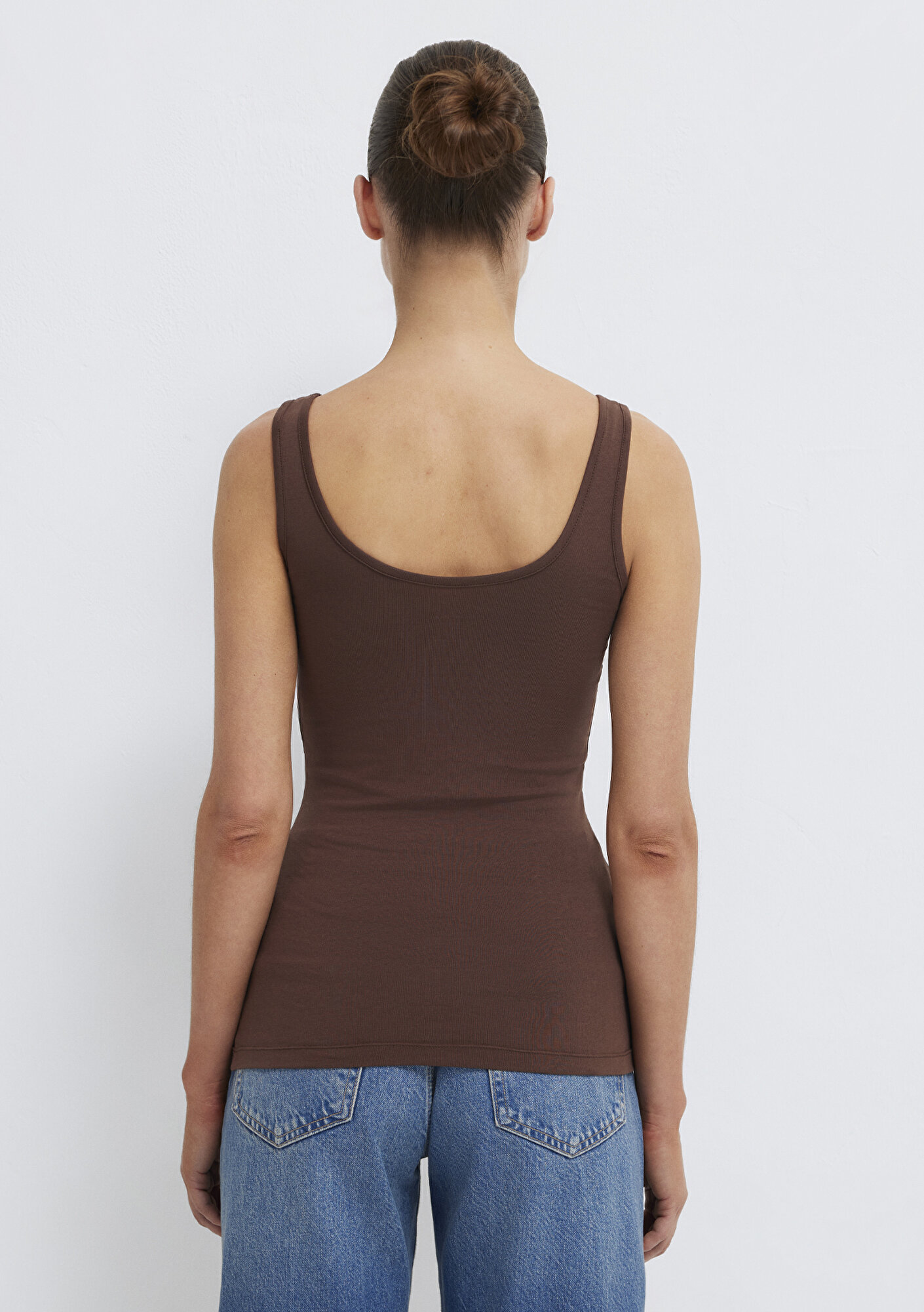  Mavi 2li Kadın Basic Atlet Fitted / Vücuda Oturan Kesim 1611367-87736