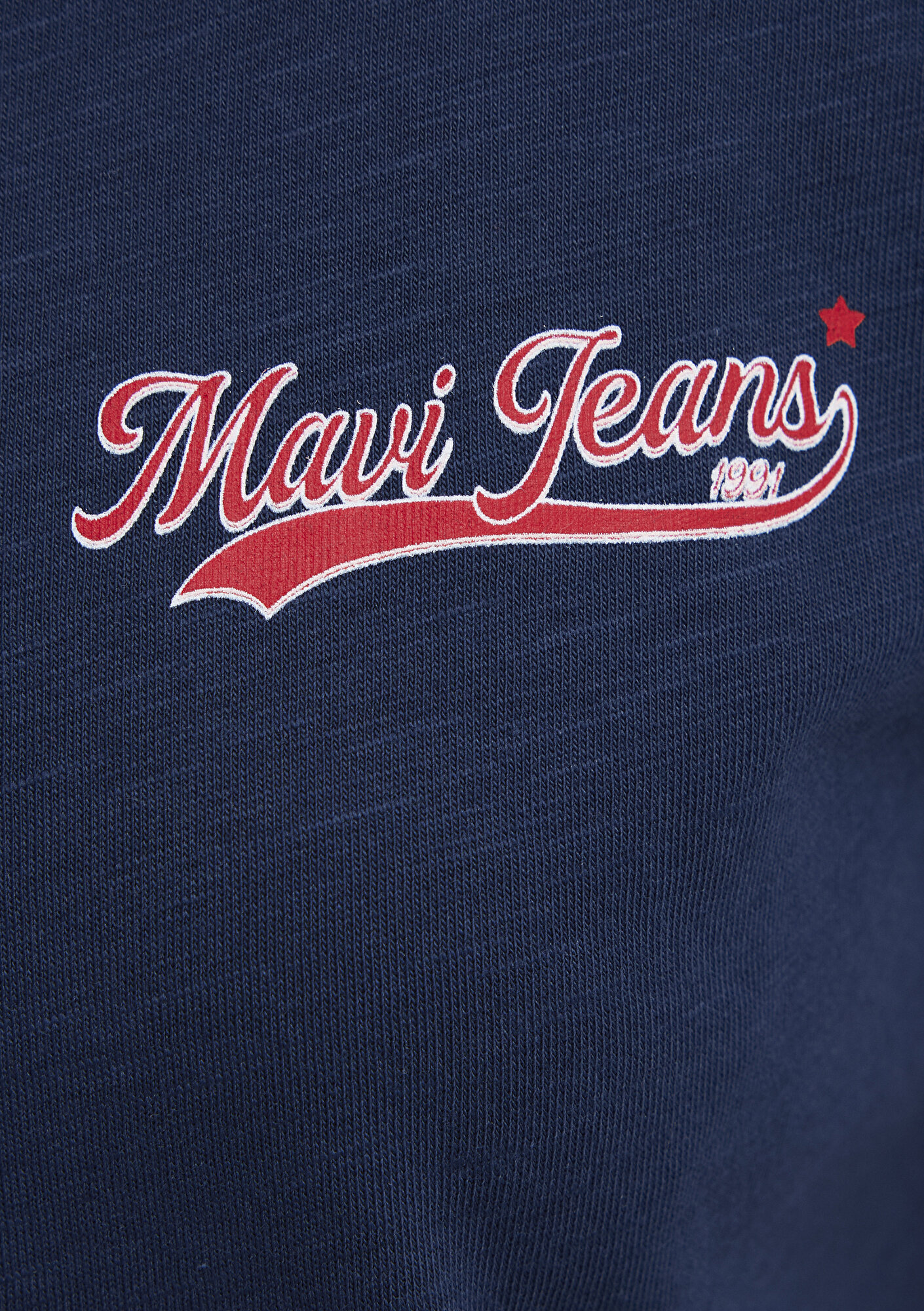 Mavi Mavi Logo Baskılı Lacivert Tişört Regular Fit / Normal Kesim 1613864-82318