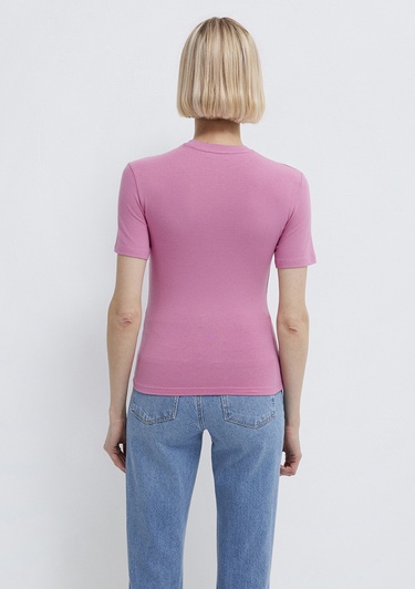  Mavi 2li Kadın Basic Tişört Fitted / Vücuda Oturan Kesim 1611372-71187