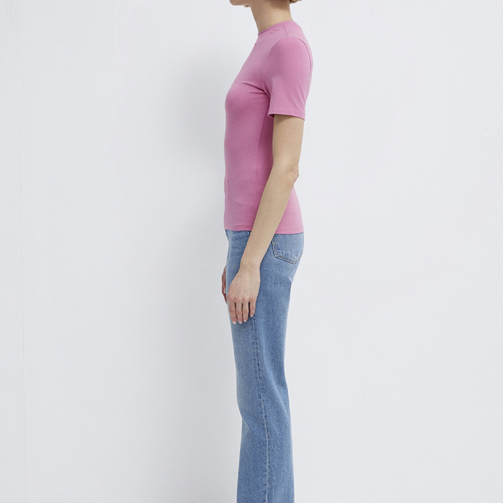 Mavi 2li Kadın Basic Tişört Fitted / Vücuda Oturan Kesim 1611372-71187