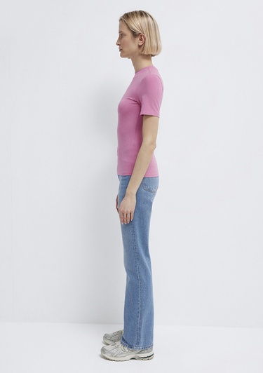  Mavi 2li Kadın Basic Tişört Fitted / Vücuda Oturan Kesim 1611372-71187