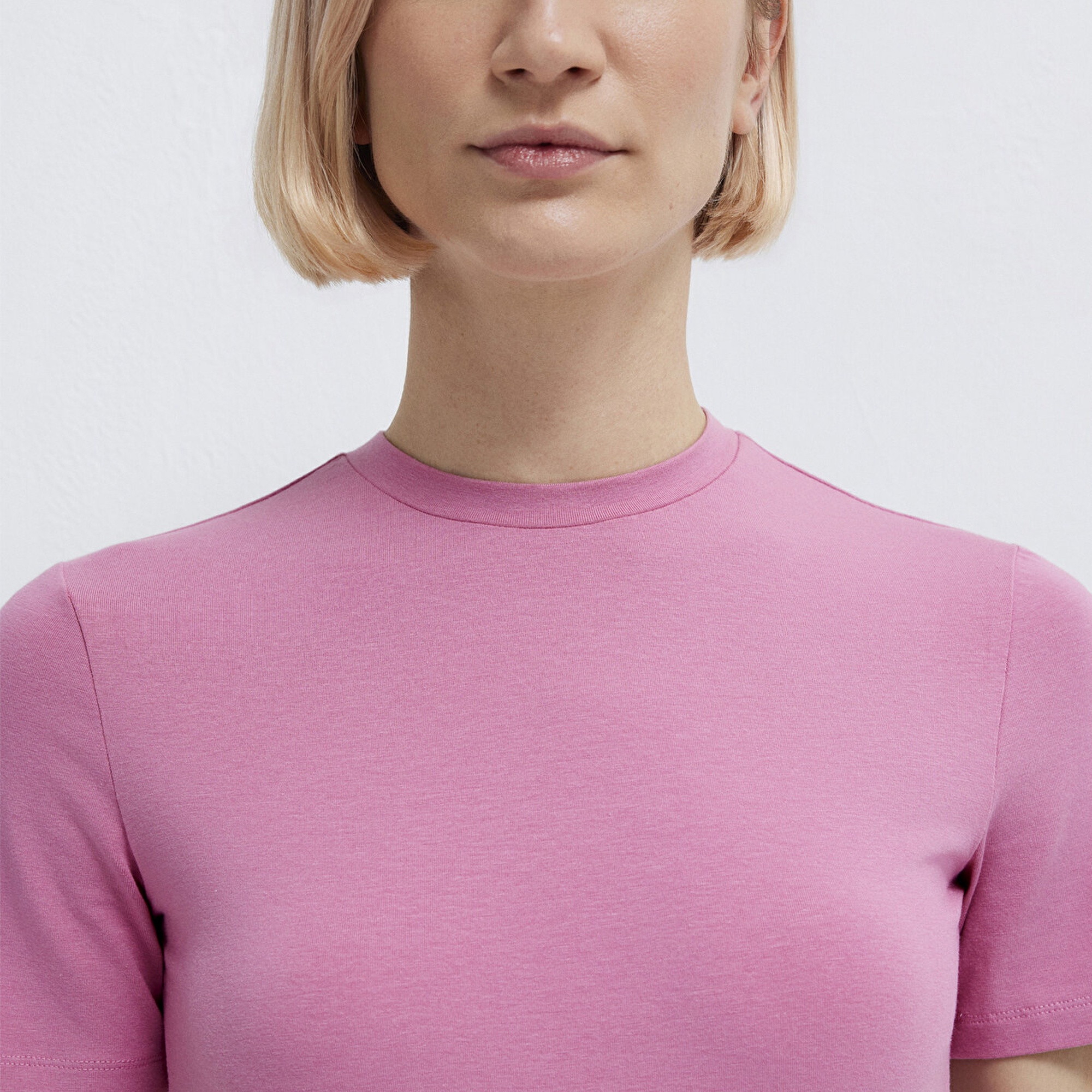 Mavi 2li Kadın Basic Tişört Fitted / Vücuda Oturan Kesim 1611372-71187