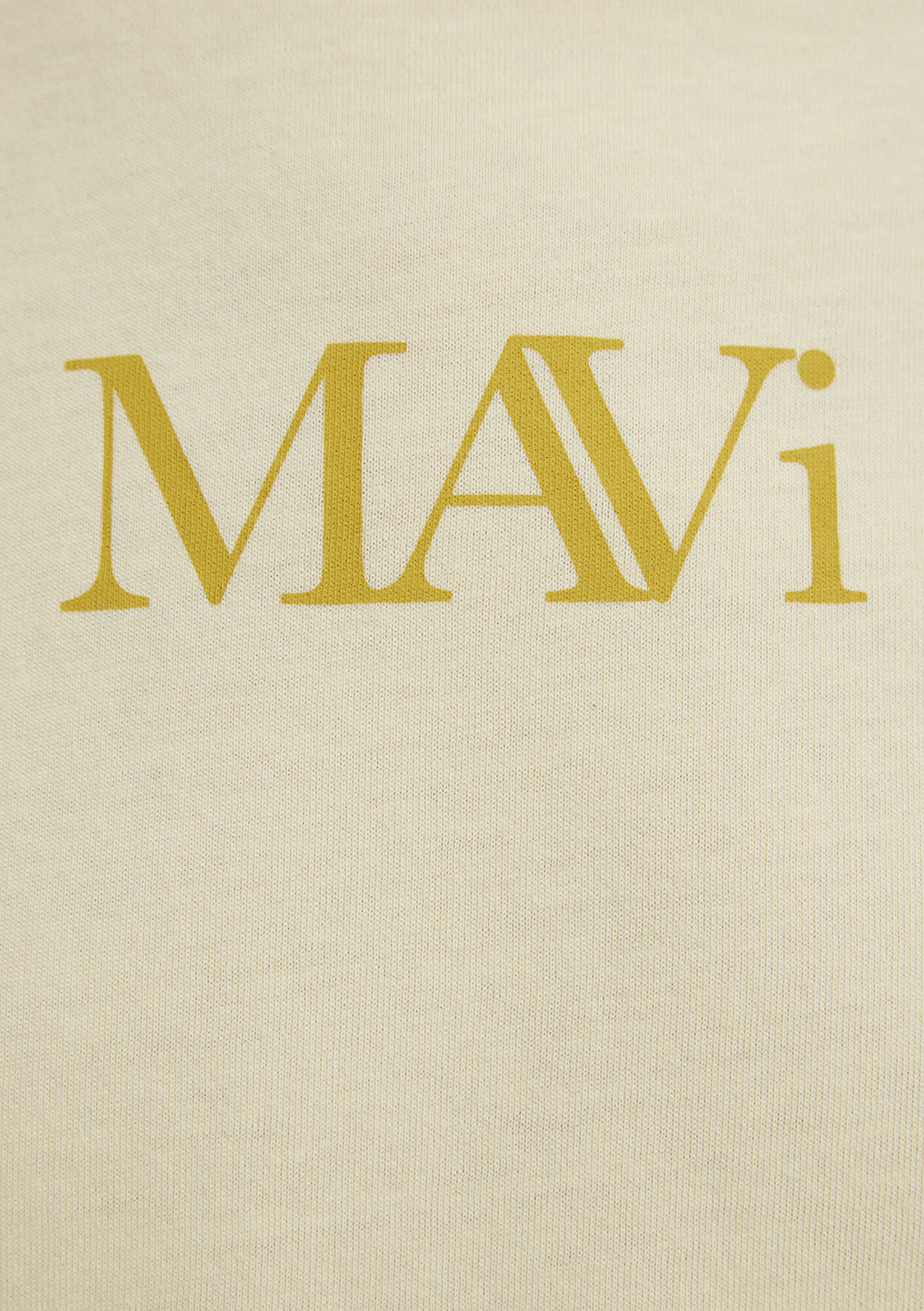 Mavi Mavi Logo Baskılı Sarı Tişört Regular Fit / Normal Kesim 1611594-71305