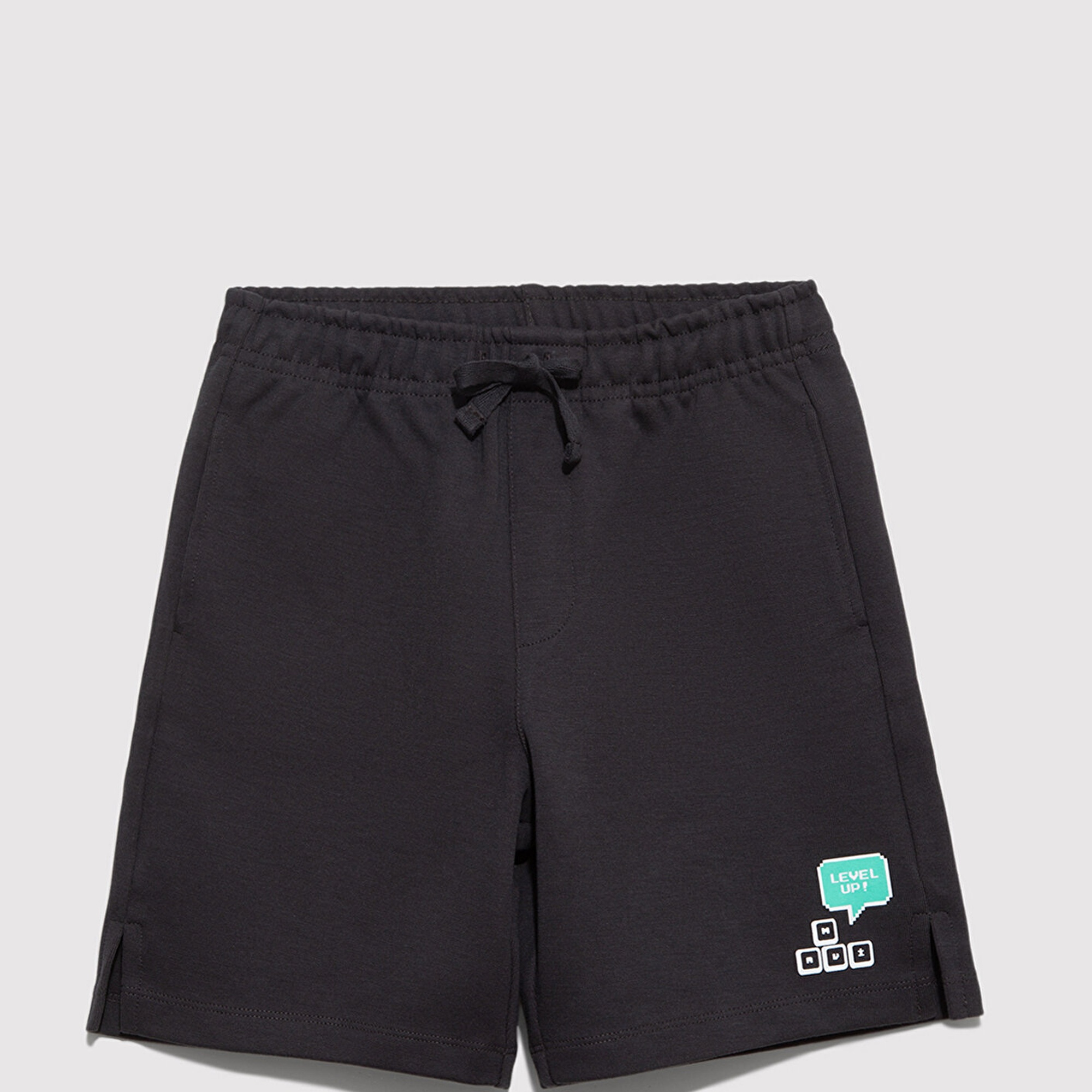 Mavi Level Up Baskılı Antrasit Şort 6410016-70087