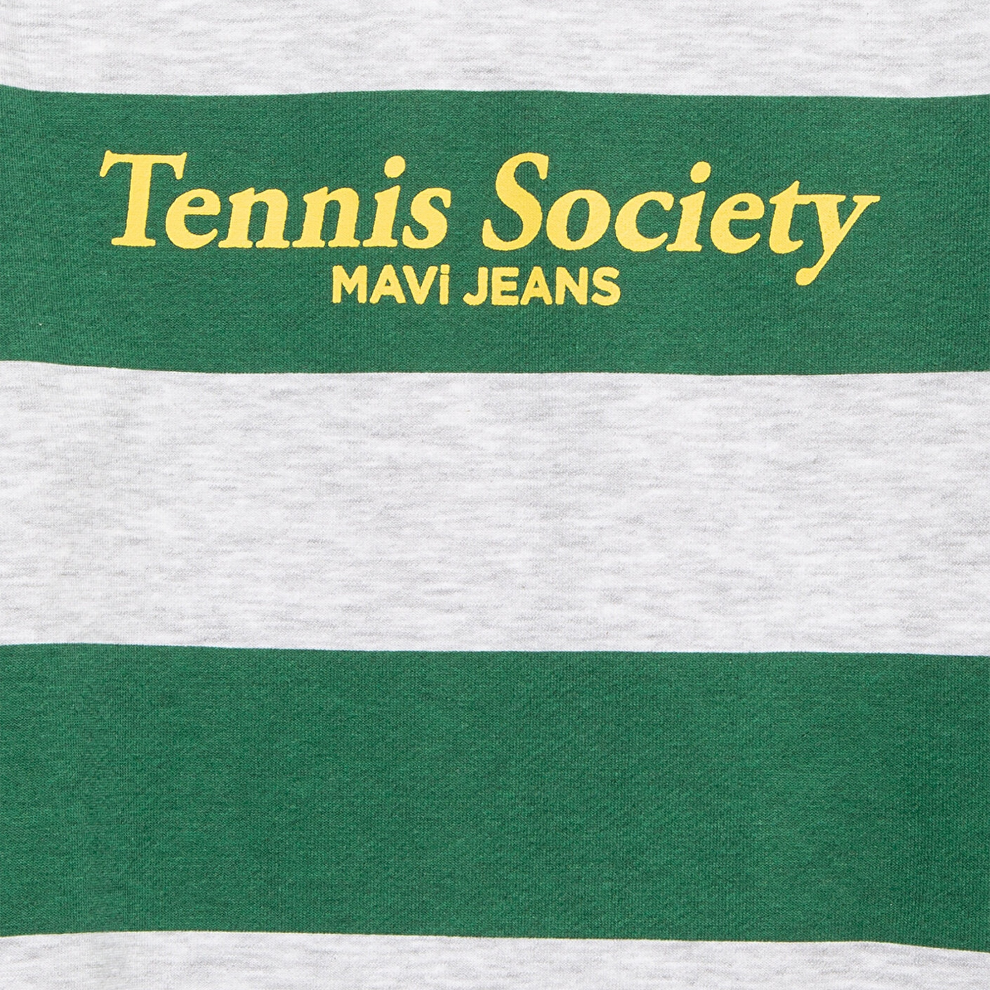 Mavi Çizgili Baskılı Yeşil Sweatshirt 6S10170-71697