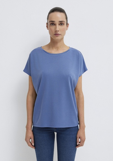  Mavi Mavi (TENCEL™) Tişört Loose Fit / Bol Rahat Kesim 167245-70738