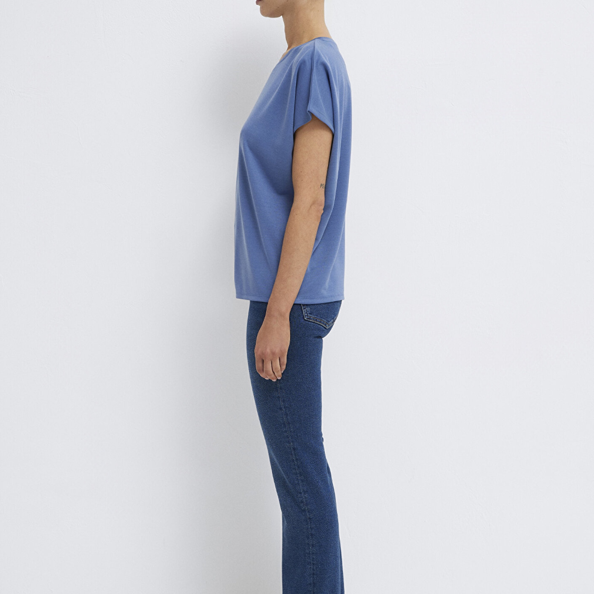 Mavi Mavi (TENCEL™) Tişört Loose Fit / Bol Rahat Kesim 167245-70738