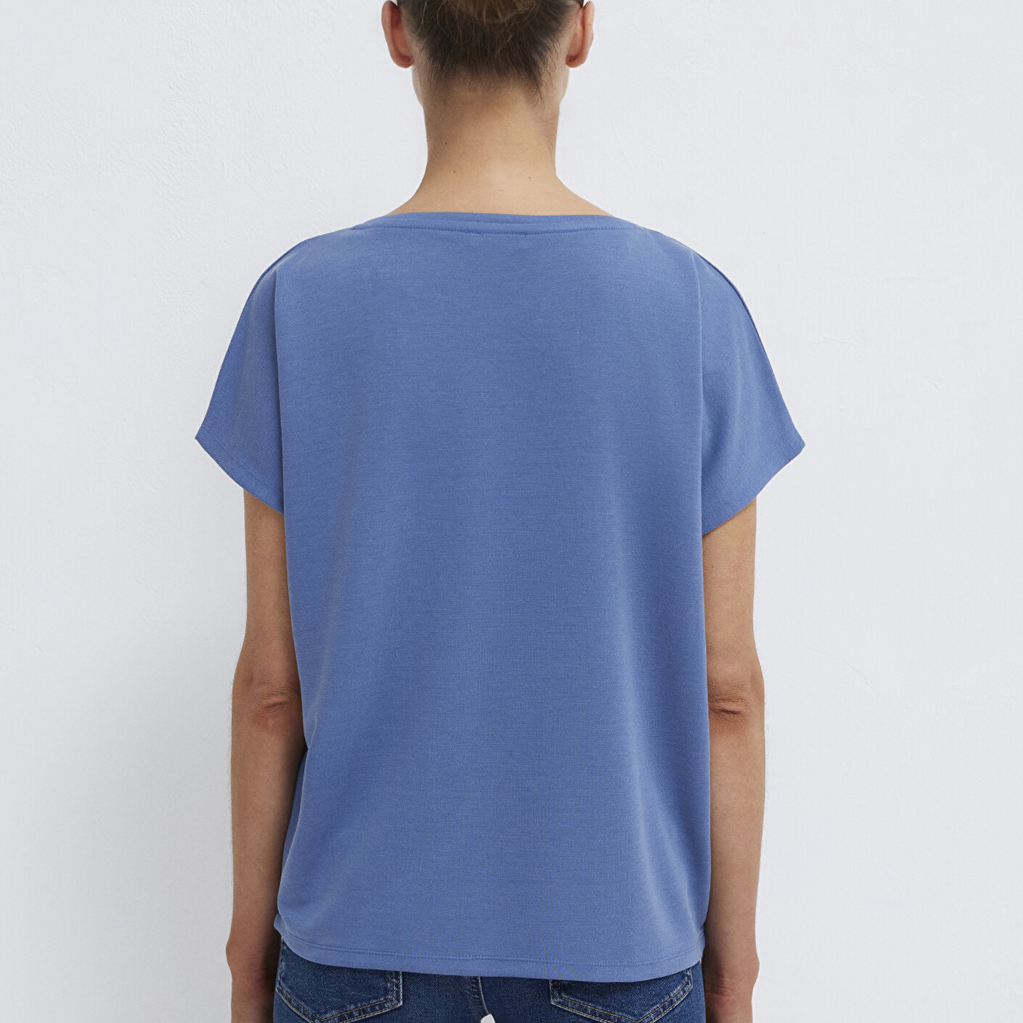 Mavi Mavi (TENCEL™) Tişört Loose Fit / Bol Rahat Kesim 167245-70738