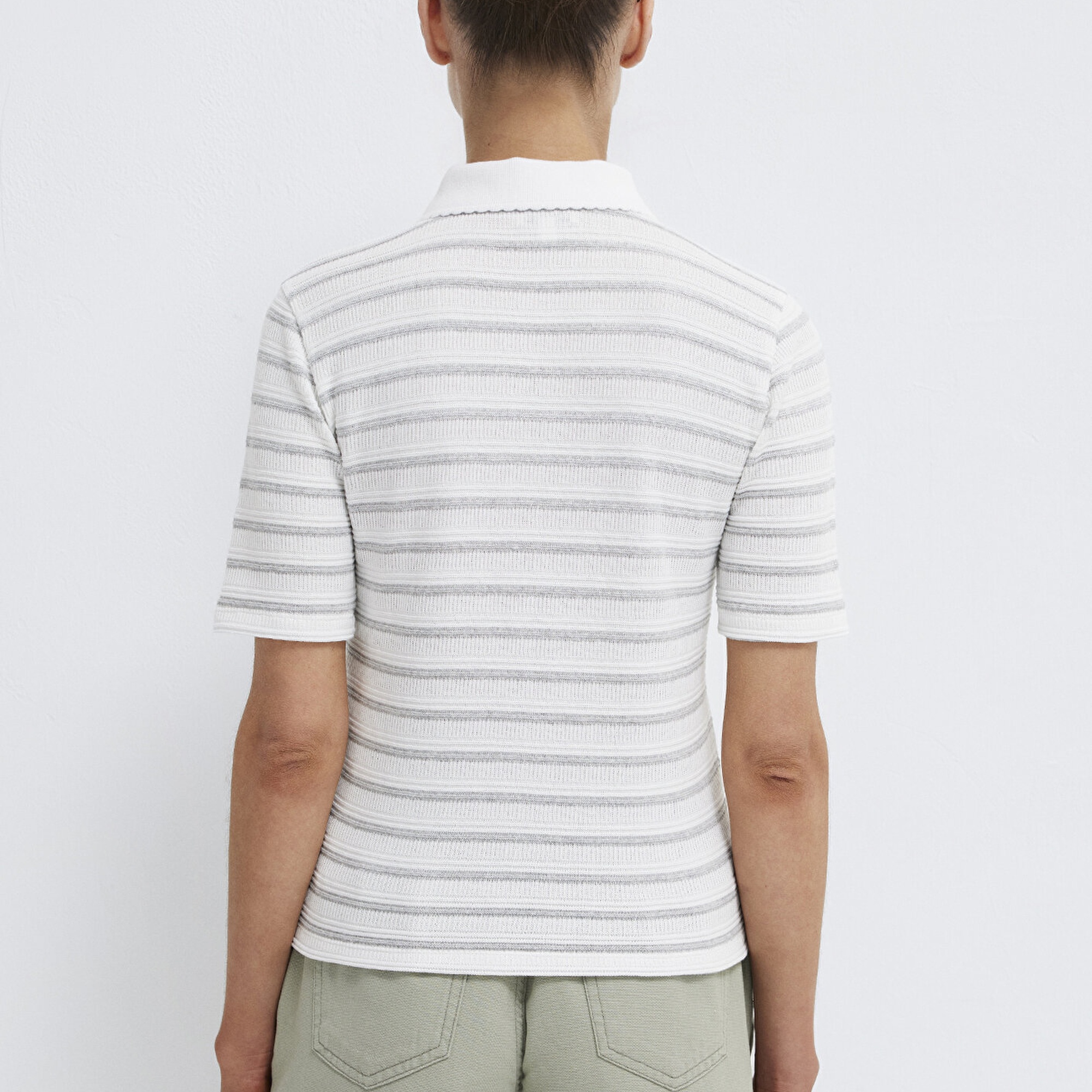 Mavi Gri Polo Tişört Slim Fit / Dar Kesim 1613787-88146