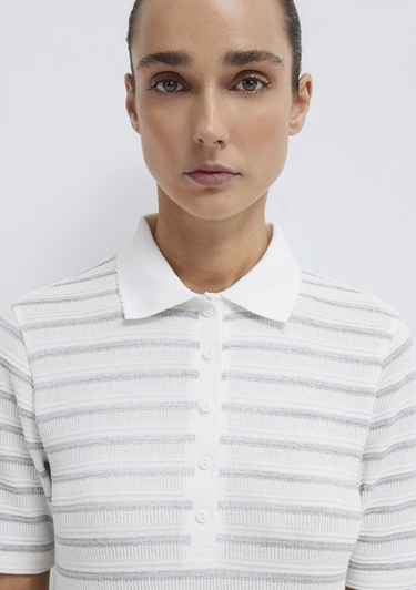  Mavi Gri Polo Tişört Slim Fit / Dar Kesim 1613787-88146