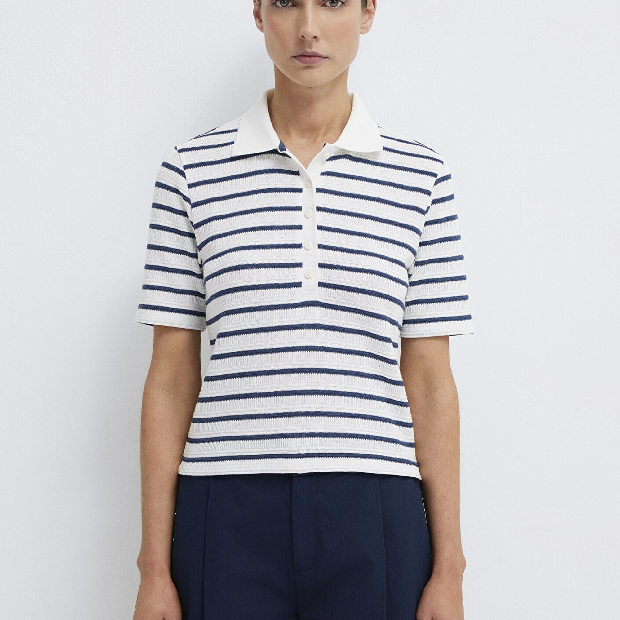 Mavi Lacivert Polo Tişört Slim Fit / Dar Kesim 1613787-86625