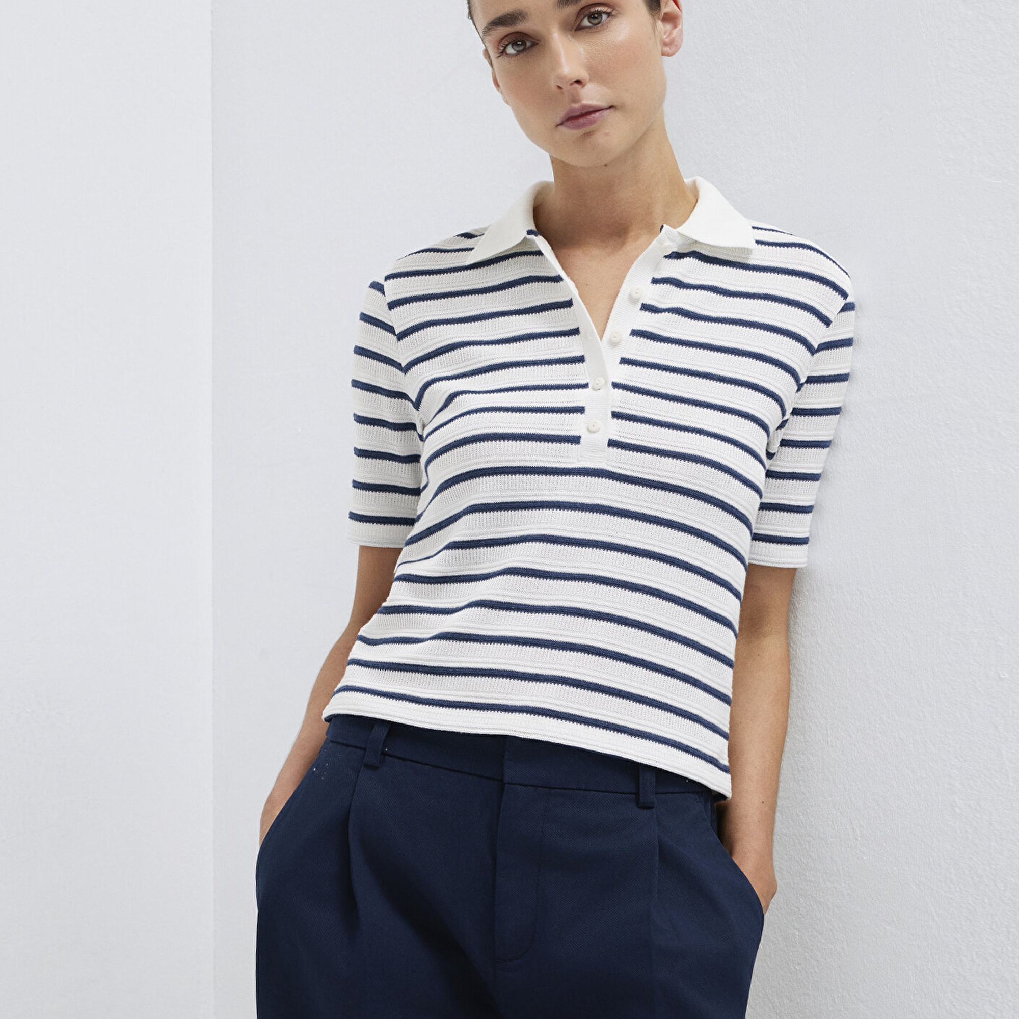 Mavi Lacivert Polo Tişört Slim Fit / Dar Kesim 1613787-86625