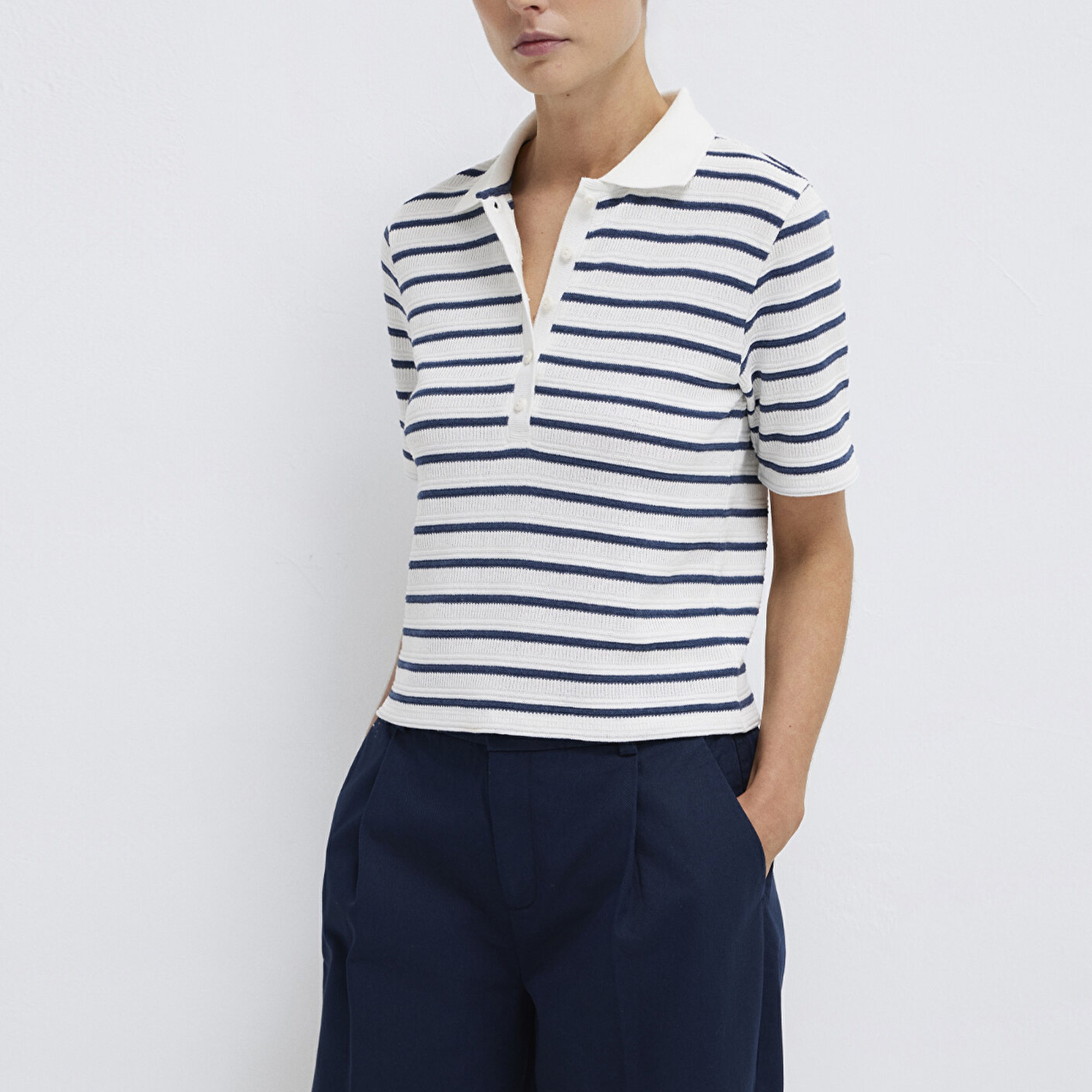 Mavi Lacivert Polo Tişört Slim Fit / Dar Kesim 1613787-86625