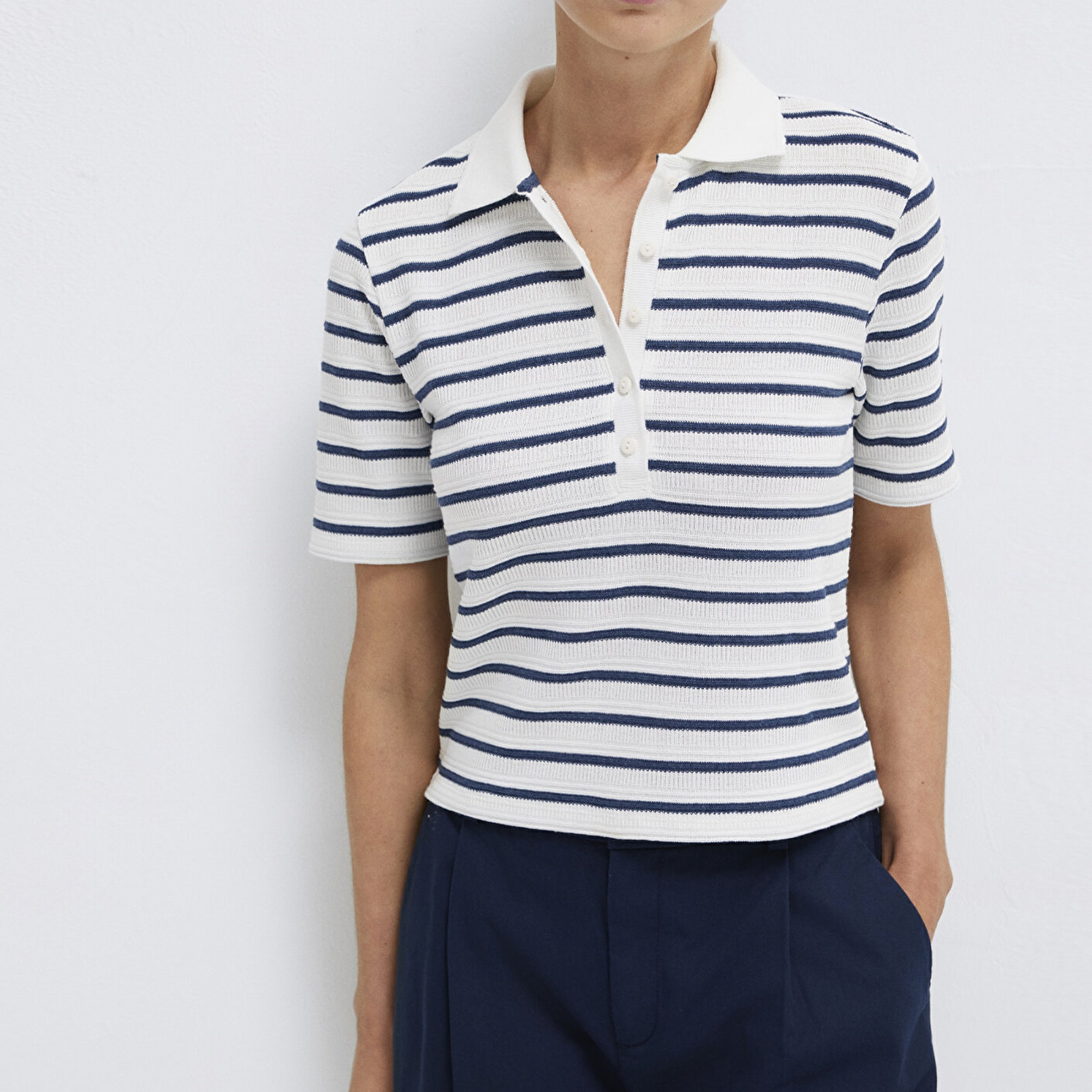 Mavi Lacivert Polo Tişört Slim Fit / Dar Kesim 1613787-86625