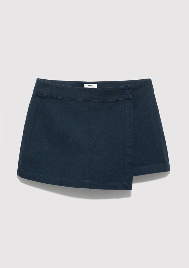  Mavi Lacivert Şort Etek 1410248-82318