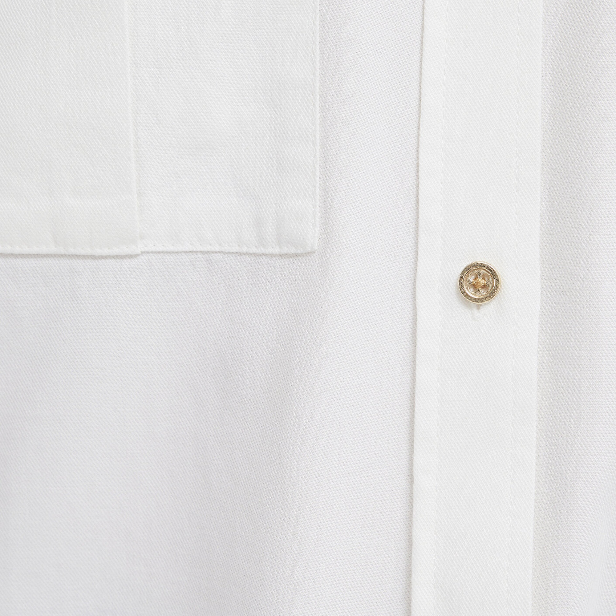 Mavi Ekru Gömlek Loose Fit / Bol Rahat Kesim 1211383-70057