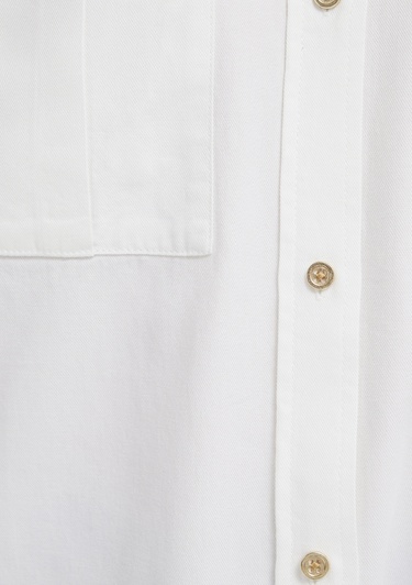  Mavi Ekru Gömlek Loose Fit / Bol Rahat Kesim 1211383-70057