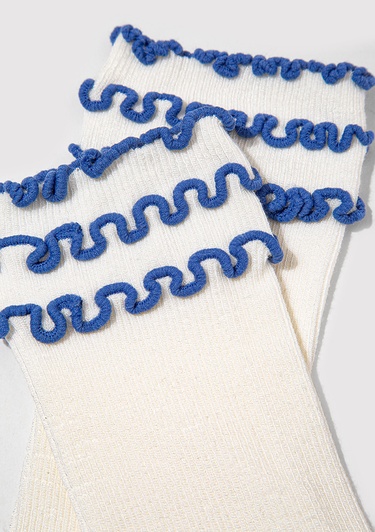  Mavi Ekru Soket  Çorap 1913908-20814