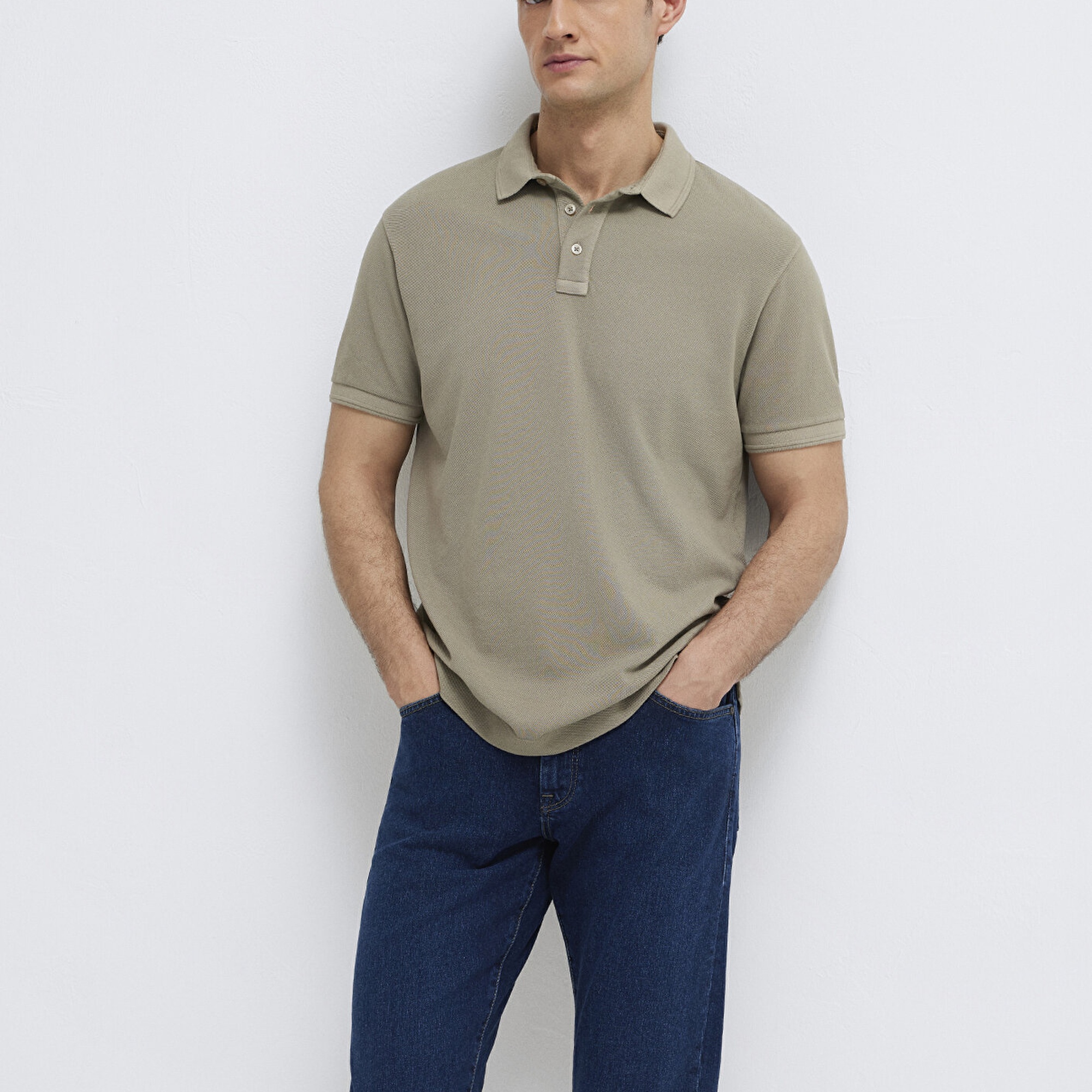 Mavi Haki Polo Tişört Regular Fit / Normal Kesim 0613151-70360