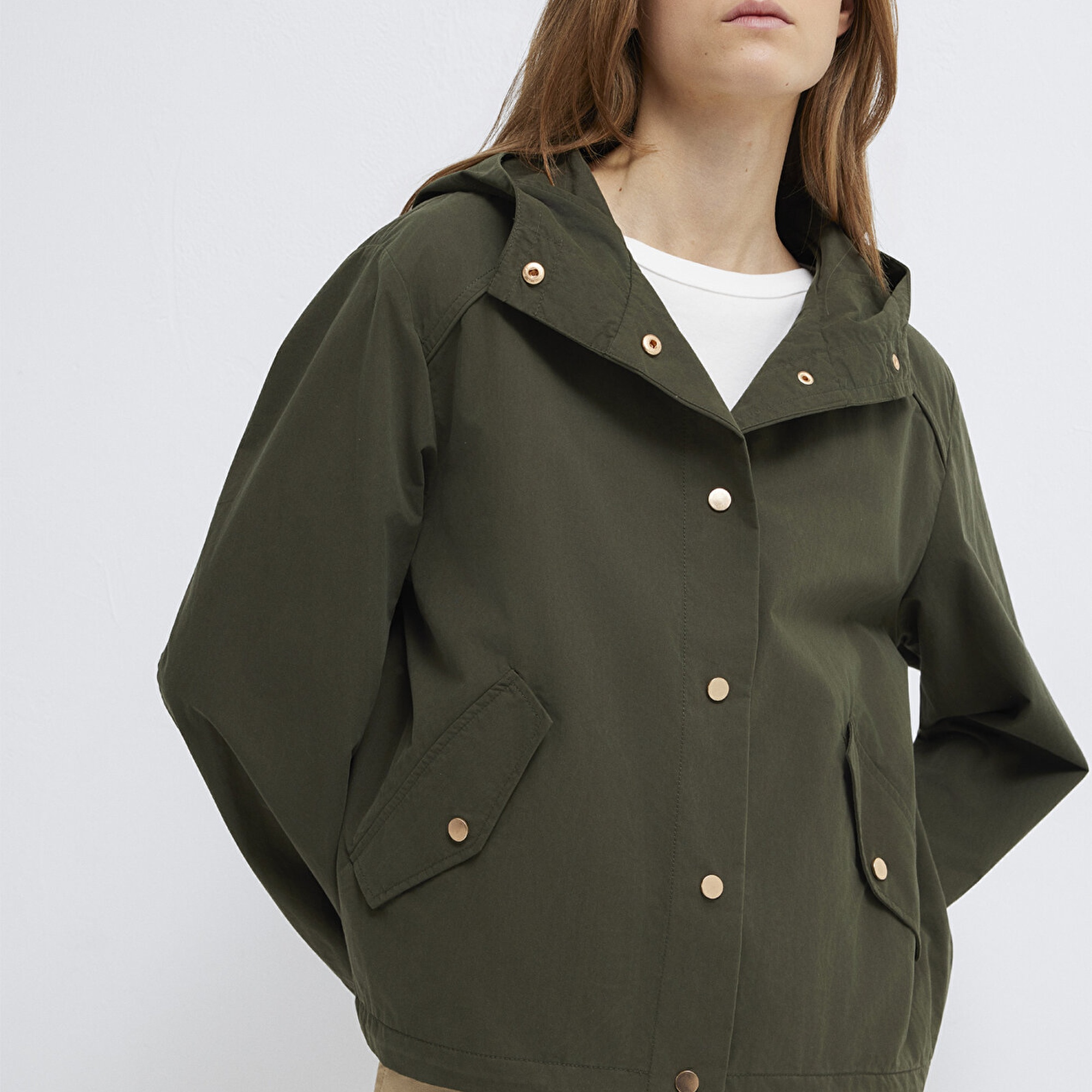 Mavi Yeşil Ceket Oversize / Geniş Kesim 1110812-80714