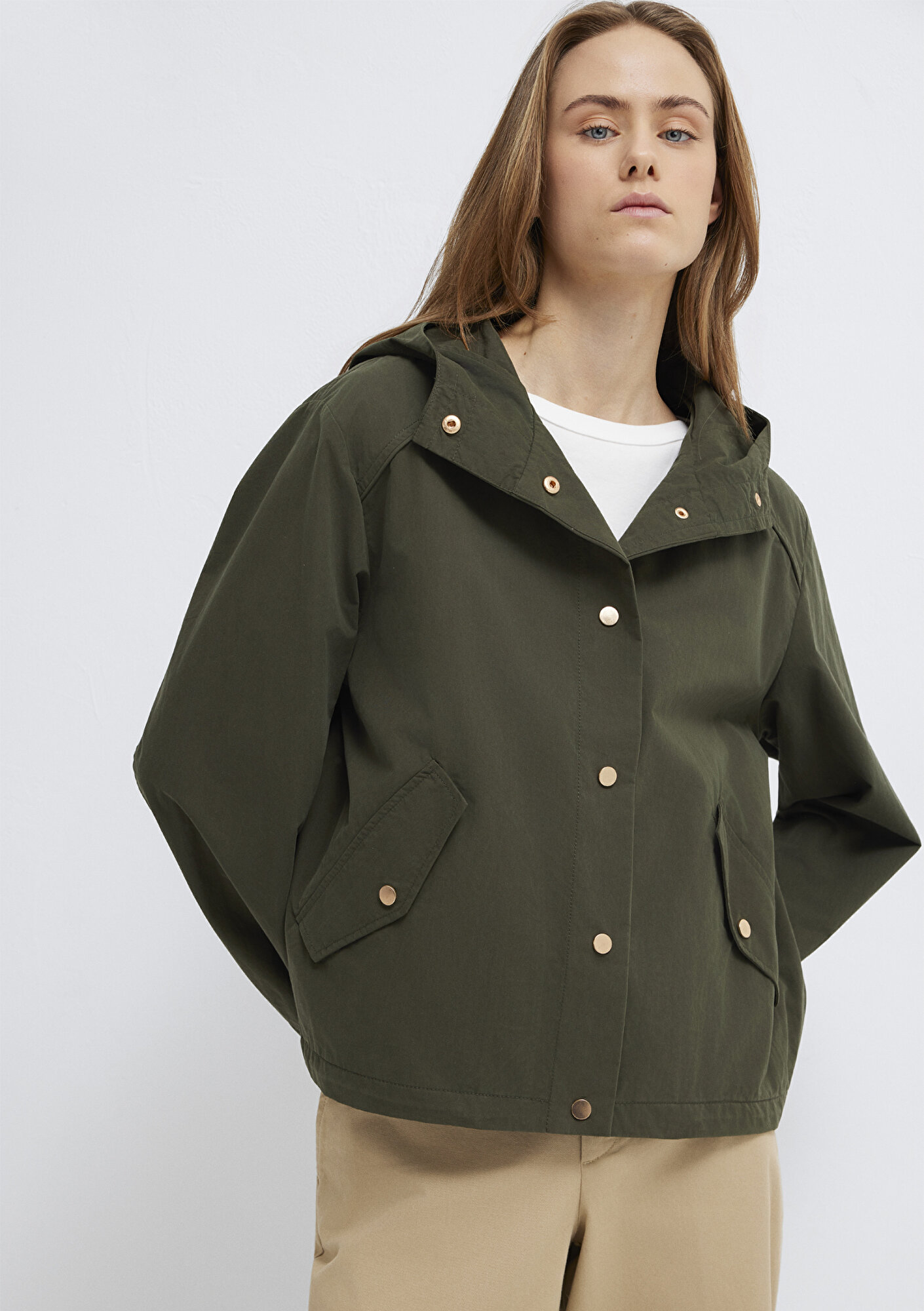  Mavi Yeşil Ceket Oversize / Geniş Kesim 1110812-80714