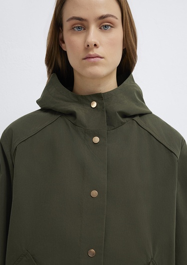  Mavi Yeşil Ceket Oversize / Geniş Kesim 1110812-80714