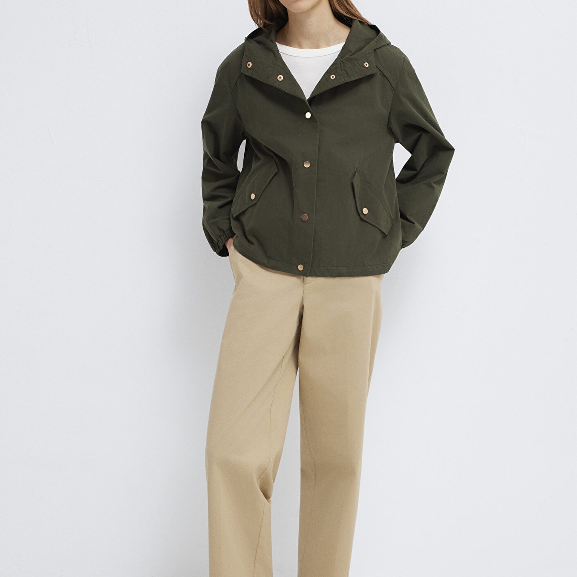 Mavi Yeşil Ceket Oversize / Geniş Kesim 1110812-80714