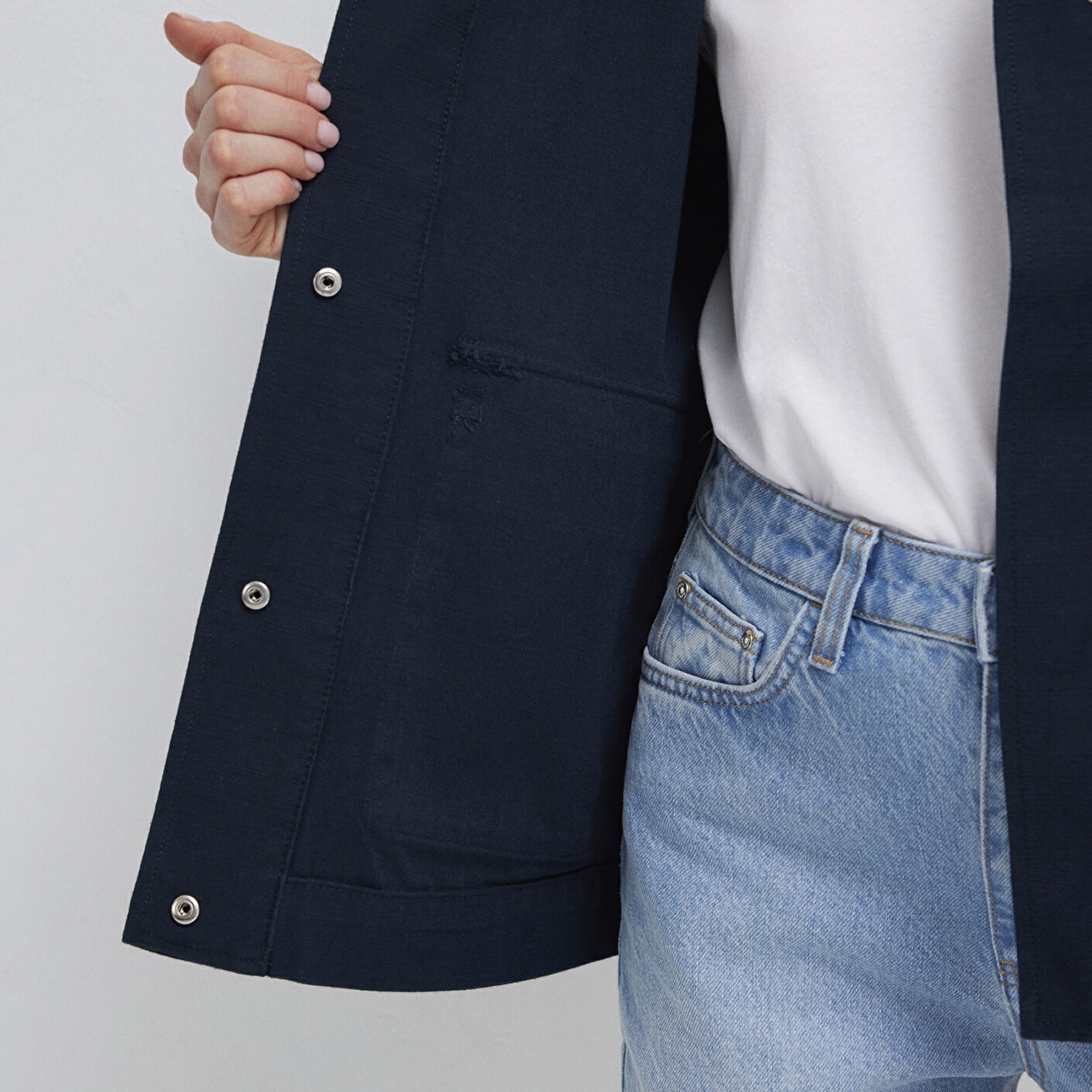 Mavi Lacivert Ceket Oversize / Geniş Kesim 1110625-82906