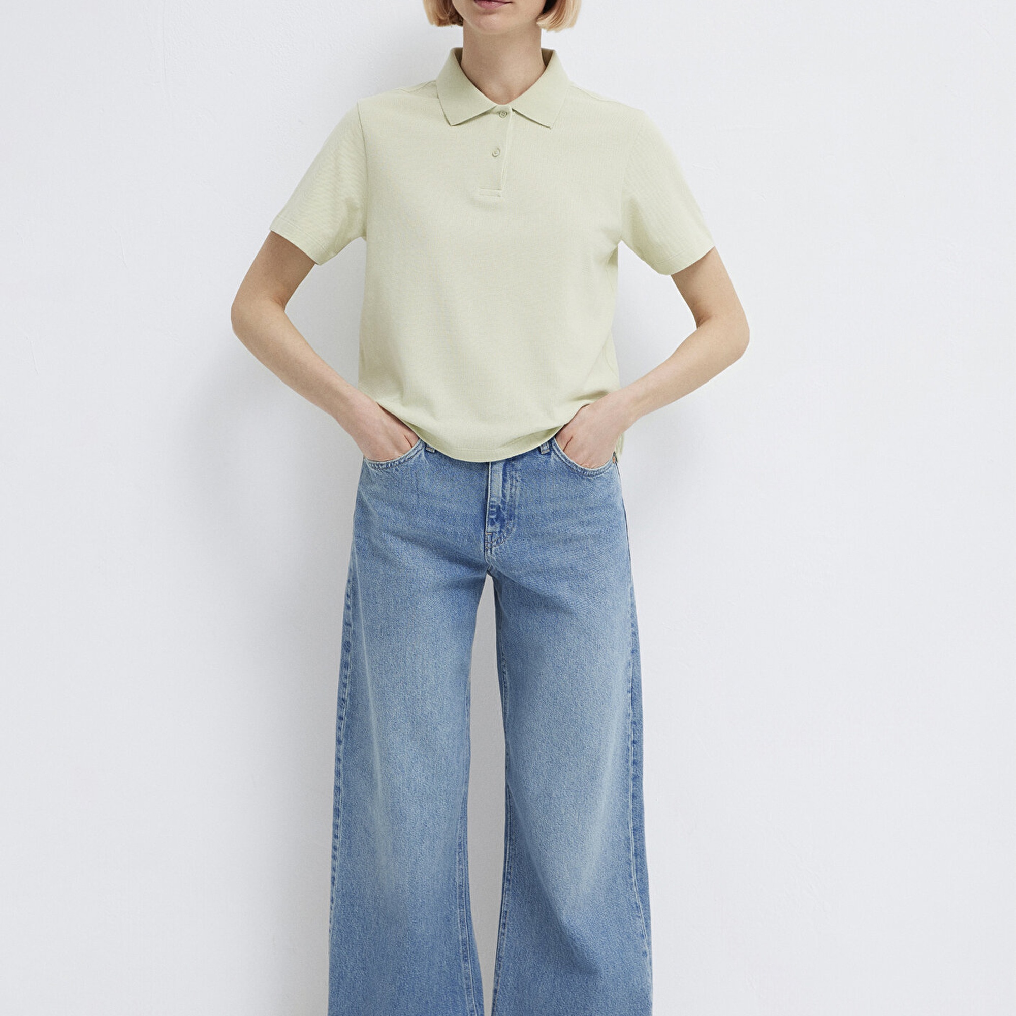 Mavi Yeşil Polo Tişört Regular Fit / Normal Kesim 1613714-71677